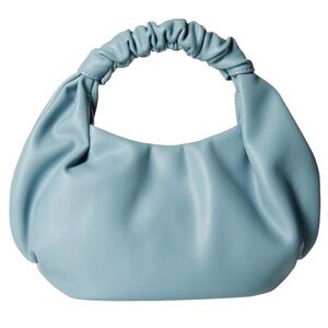 The Drop Women’s Dusty Blue Addison Soft Volume Ruched Top Handle Bag
